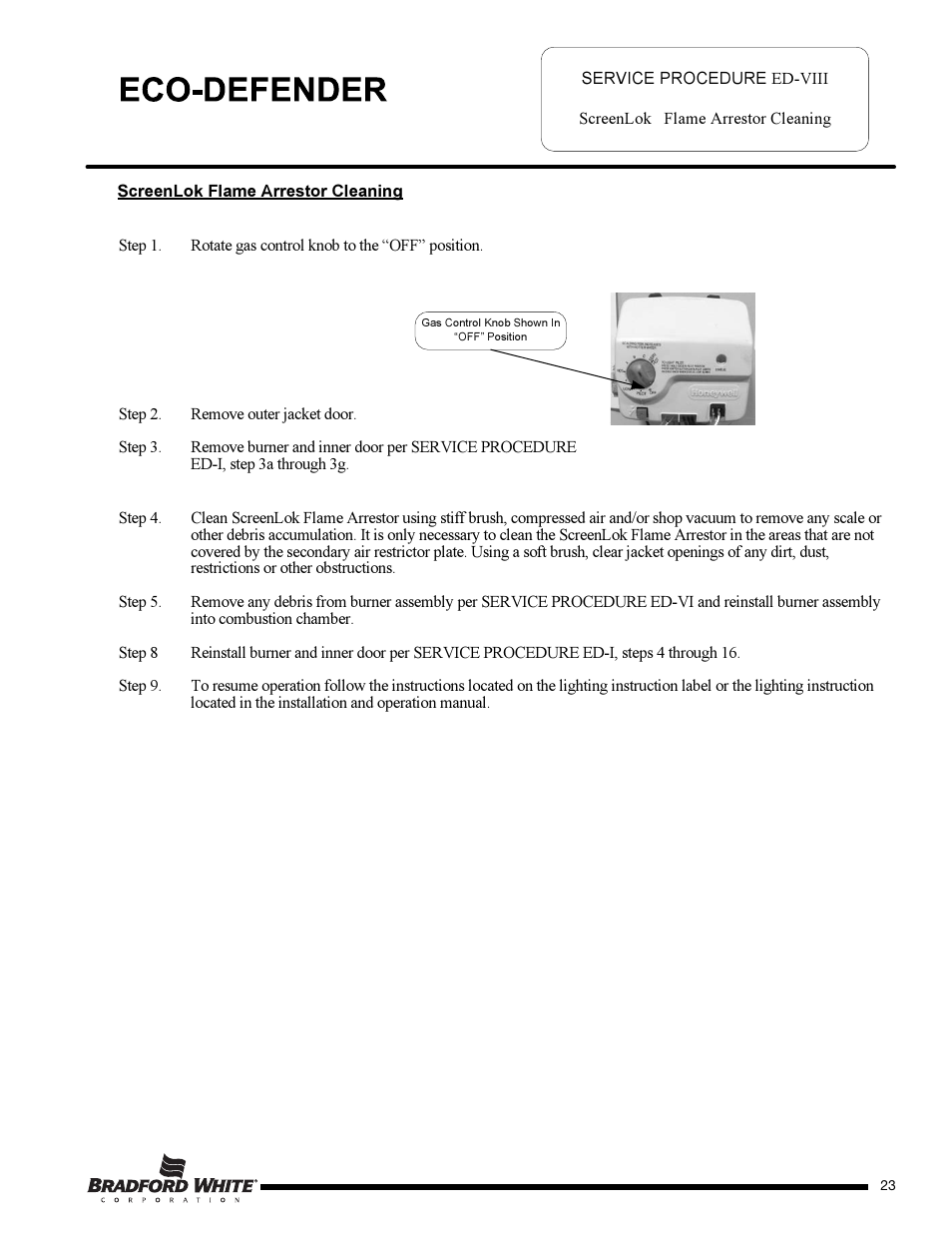 Bradford White U-65T-55FR-3N User Manual | Page 23 / 28
