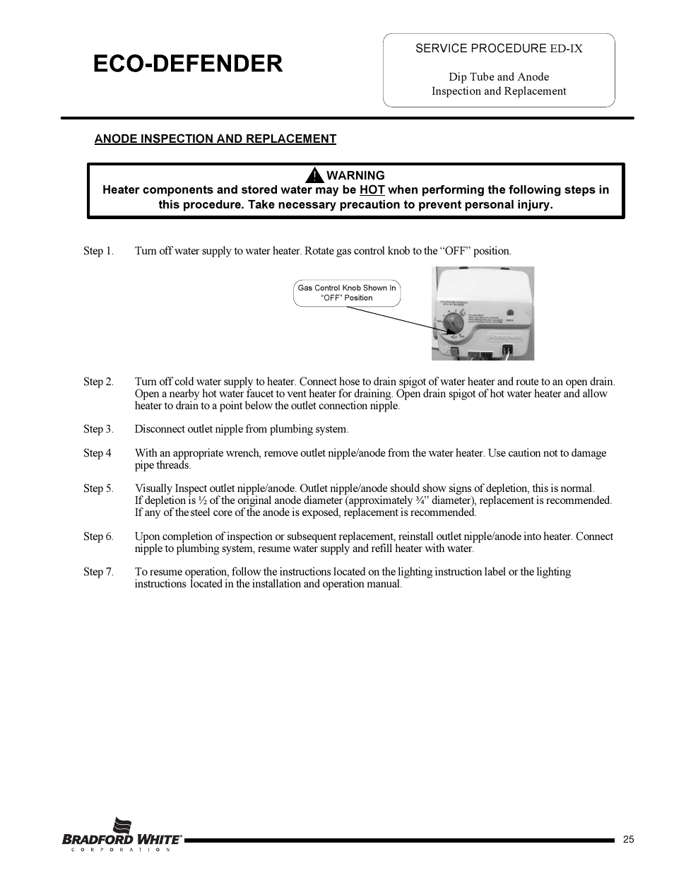 Bradford White U-65T-55FR-3N User Manual | Page 25 / 28