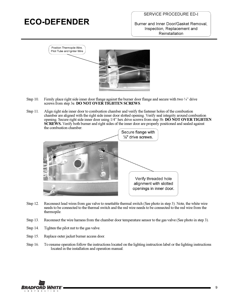 Bradford White U-65T-55FR-3N User Manual | Page 9 / 28