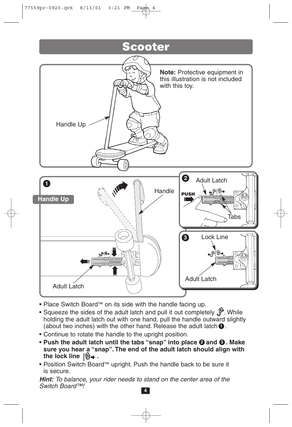 Scooter | Barbie SWITCHBOARD 77211 User Manual | Page 4 / 6