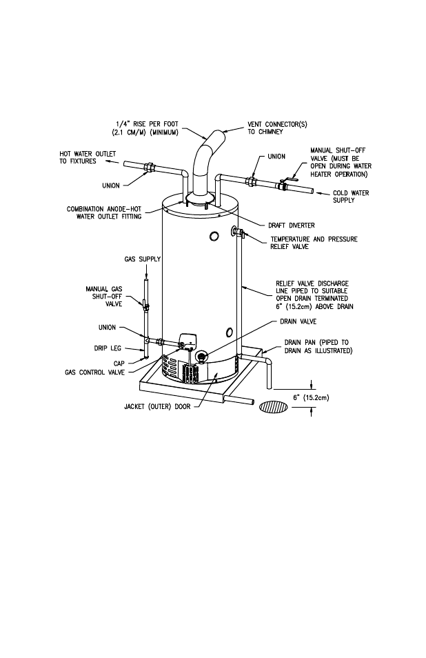 Parts list drawing | Bradford White U-65T-55FR-3N User Manual | Page 6 / 12