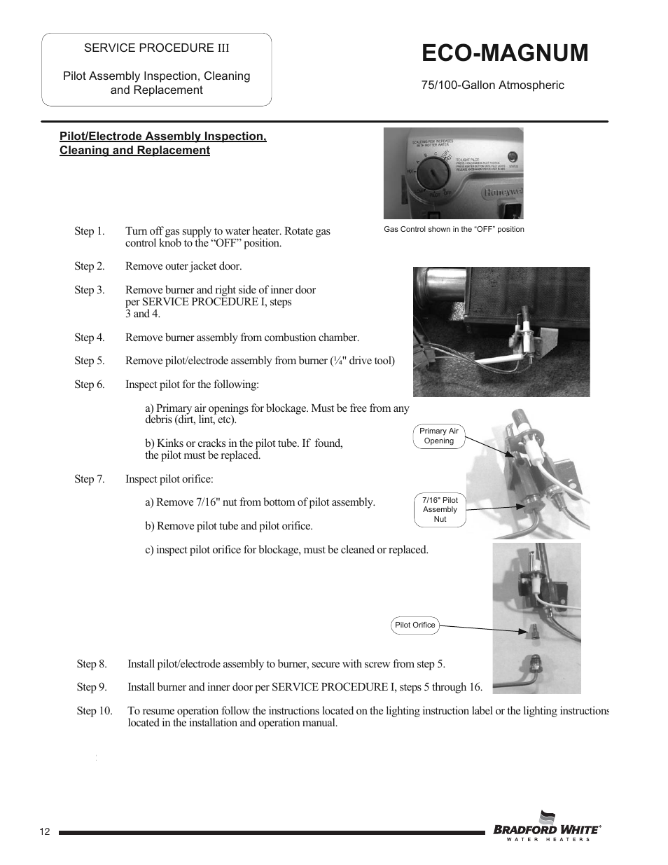 Eco-magnum | Bradford White U-100T-88R-3N User Manual | Page 12 / 28