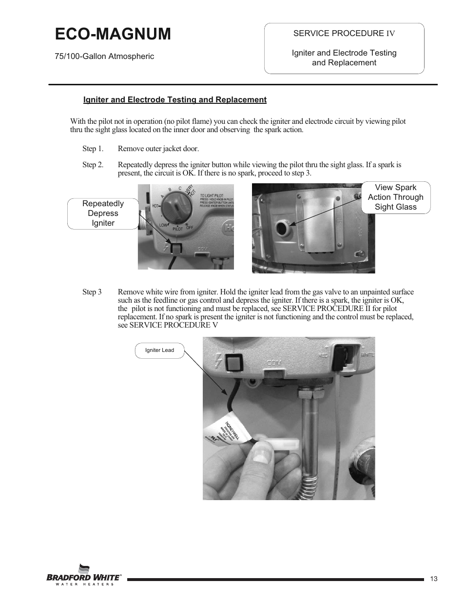 Eco-magnum | Bradford White U-100T-88R-3N User Manual | Page 13 / 28