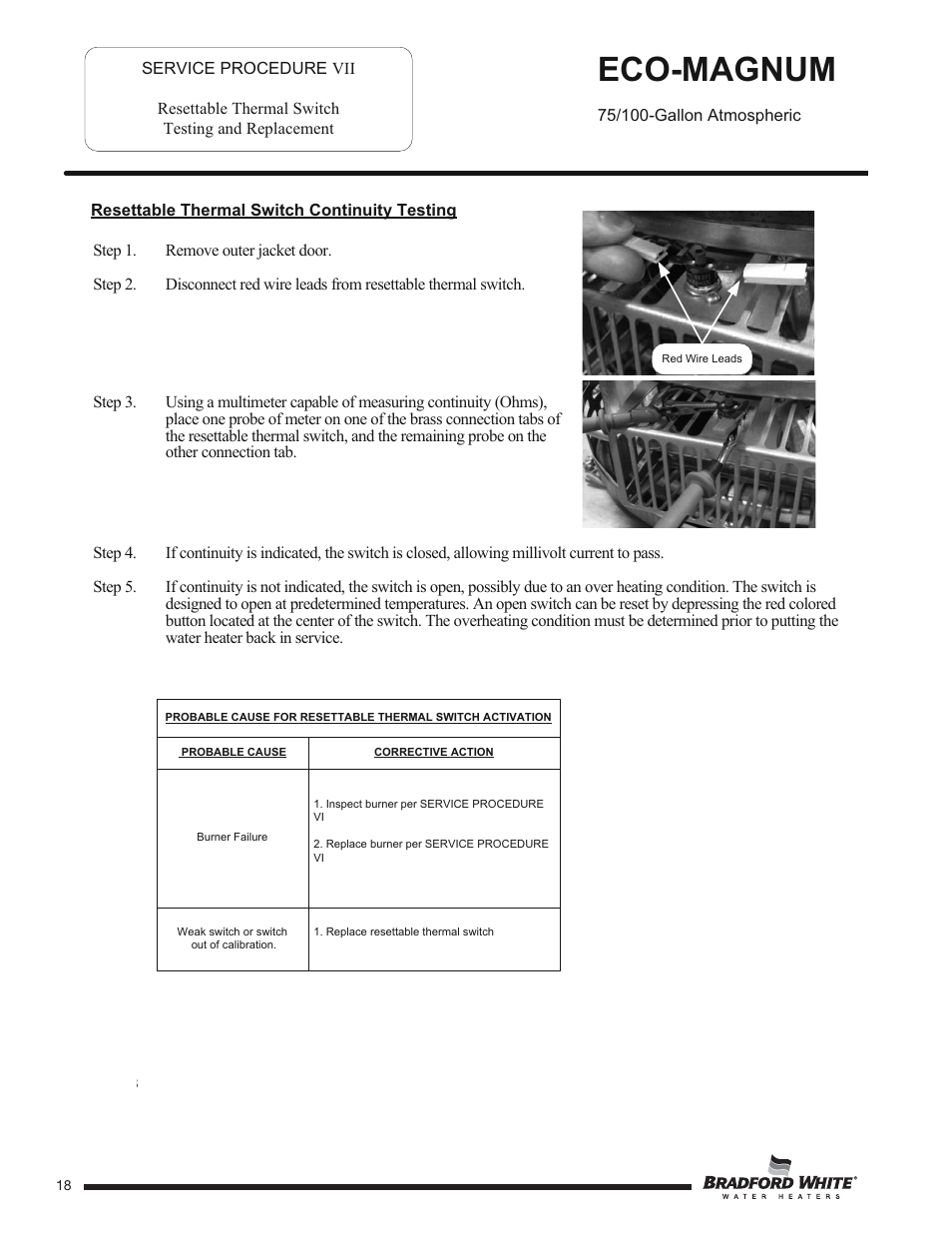 Eco-magnum | Bradford White U-100T-88R-3N User Manual | Page 18 / 28