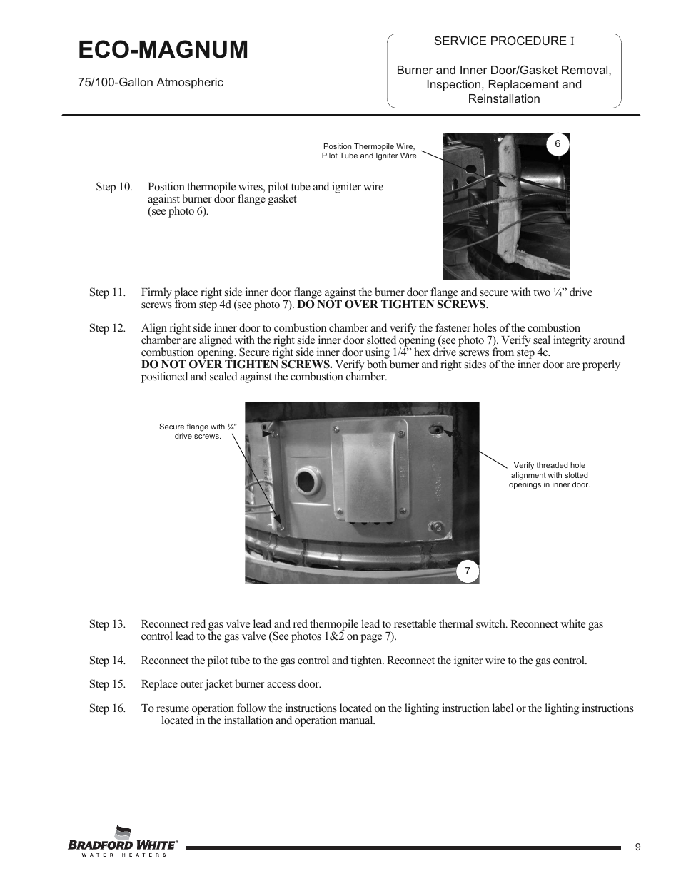 Eco-magnum | Bradford White U-100T-88R-3N User Manual | Page 9 / 28