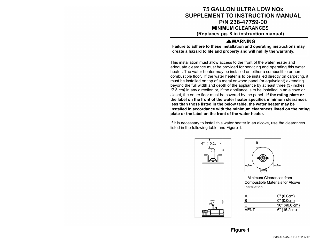 Bradford White U-100T-88R-3N User Manual | 8 pages