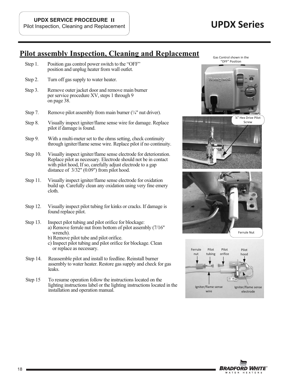 Updx series | Bradford White UPDX2-75T6FRN User Manual | Page 18 / 44