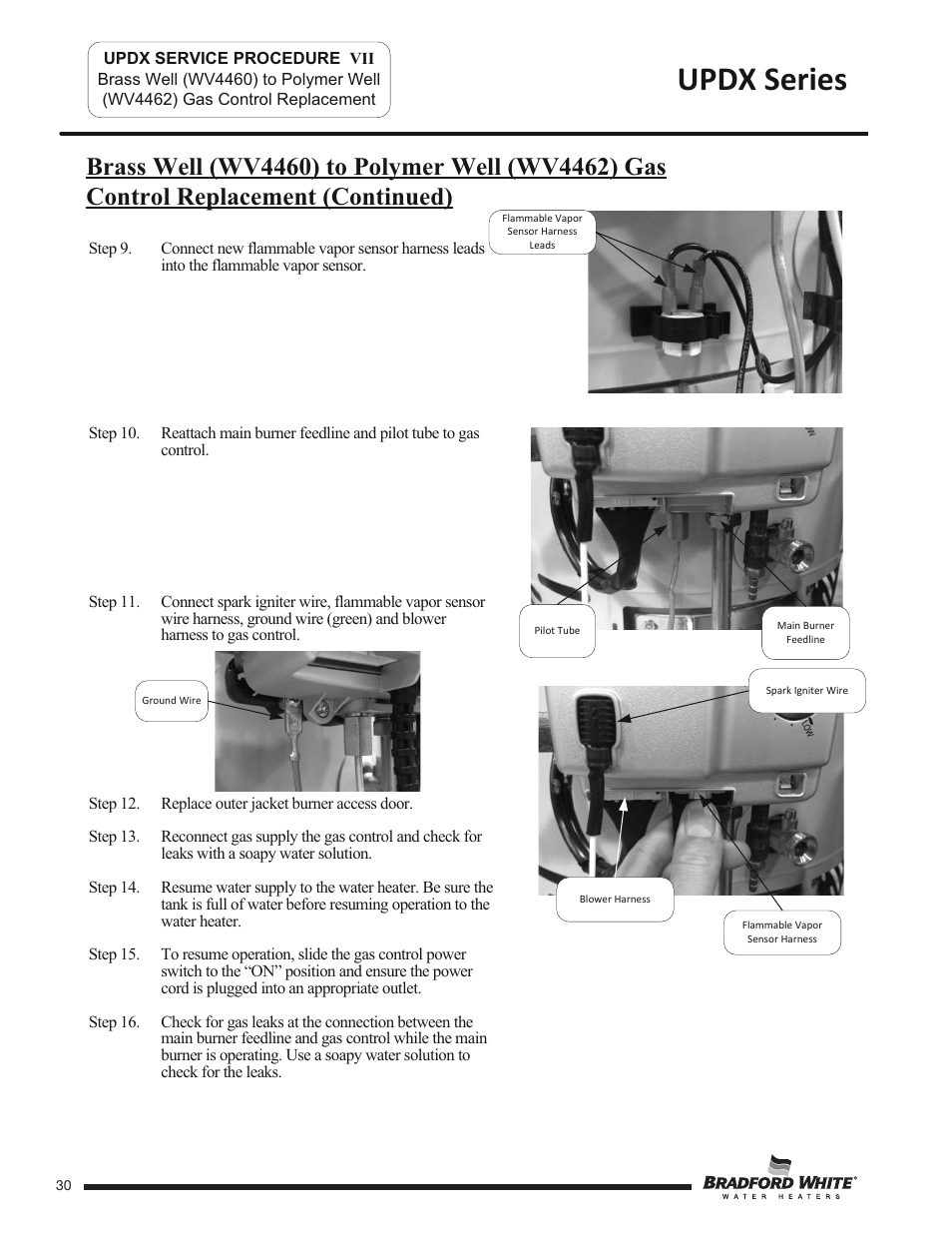 Updx series | Bradford White UPDX2-75T6FRN User Manual | Page 30 / 44