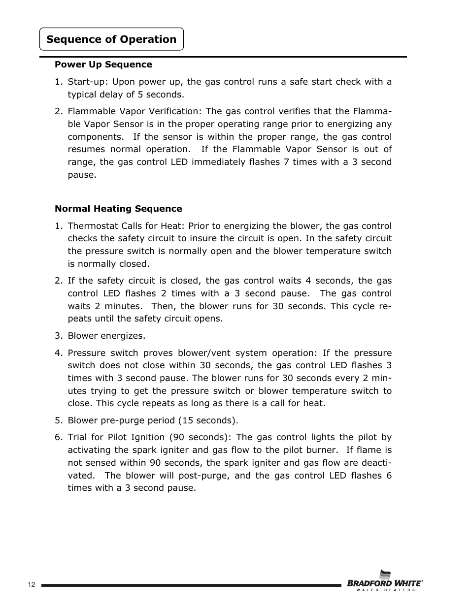 Bradford White U-TW4-75S-76R-3N User Manual | Page 12 / 52