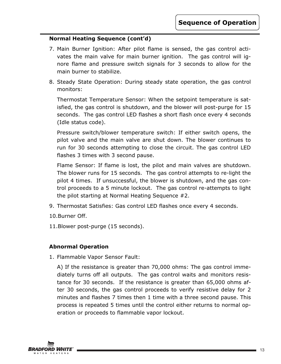 Bradford White U-TW4-75S-76R-3N User Manual | Page 13 / 52