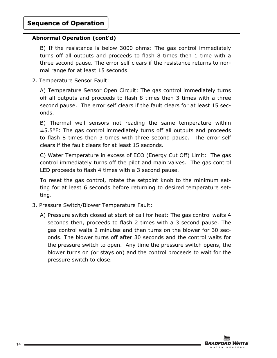 Bradford White U-TW4-75S-76R-3N User Manual | Page 14 / 52