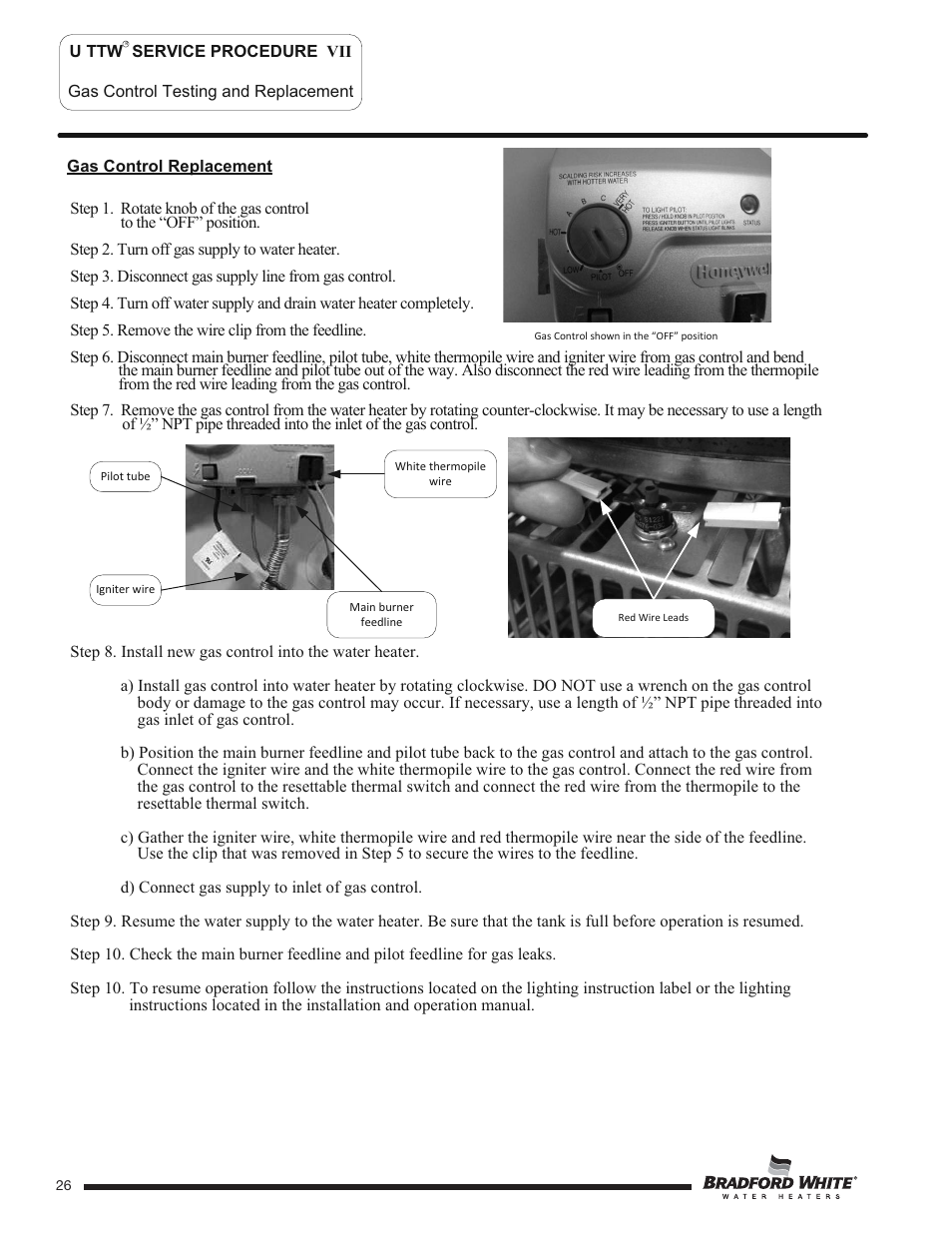 Bradford White U-TW4-75S-76R-3N User Manual | Page 26 / 40