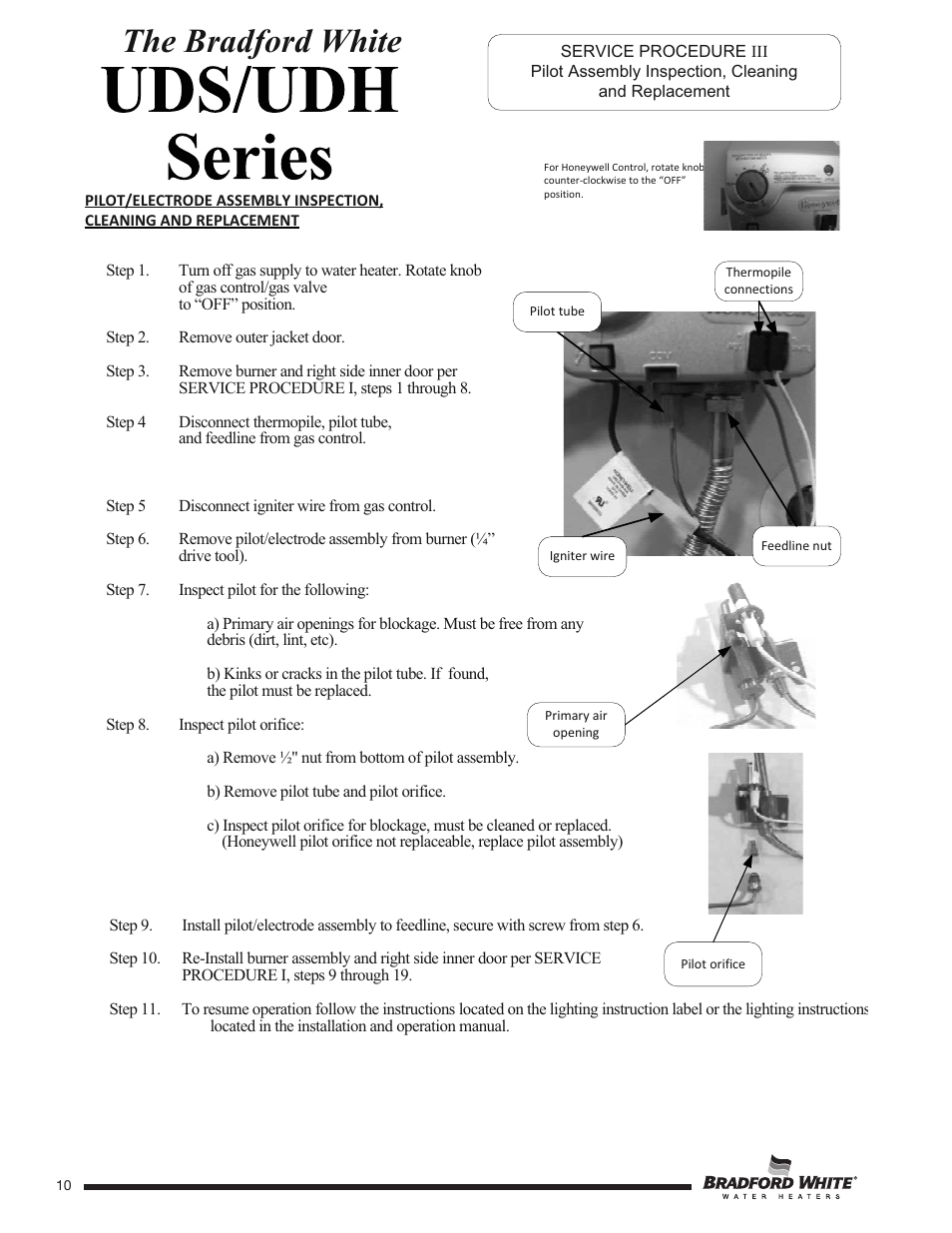 The bradford white | Bradford White UDH-75T-50FR-3N User Manual | Page 10 / 28