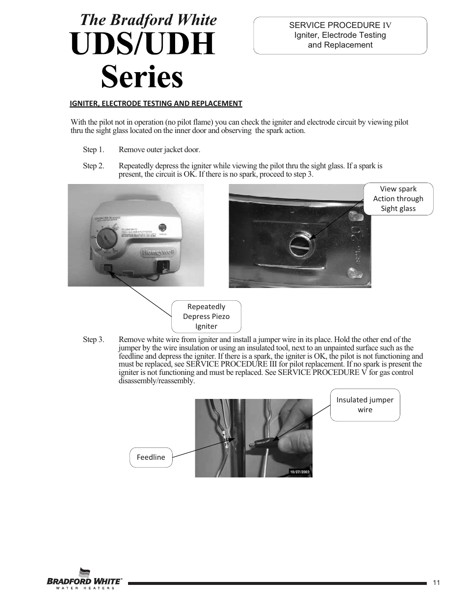 The bradford white | Bradford White UDH-75T-50FR-3N User Manual | Page 11 / 28