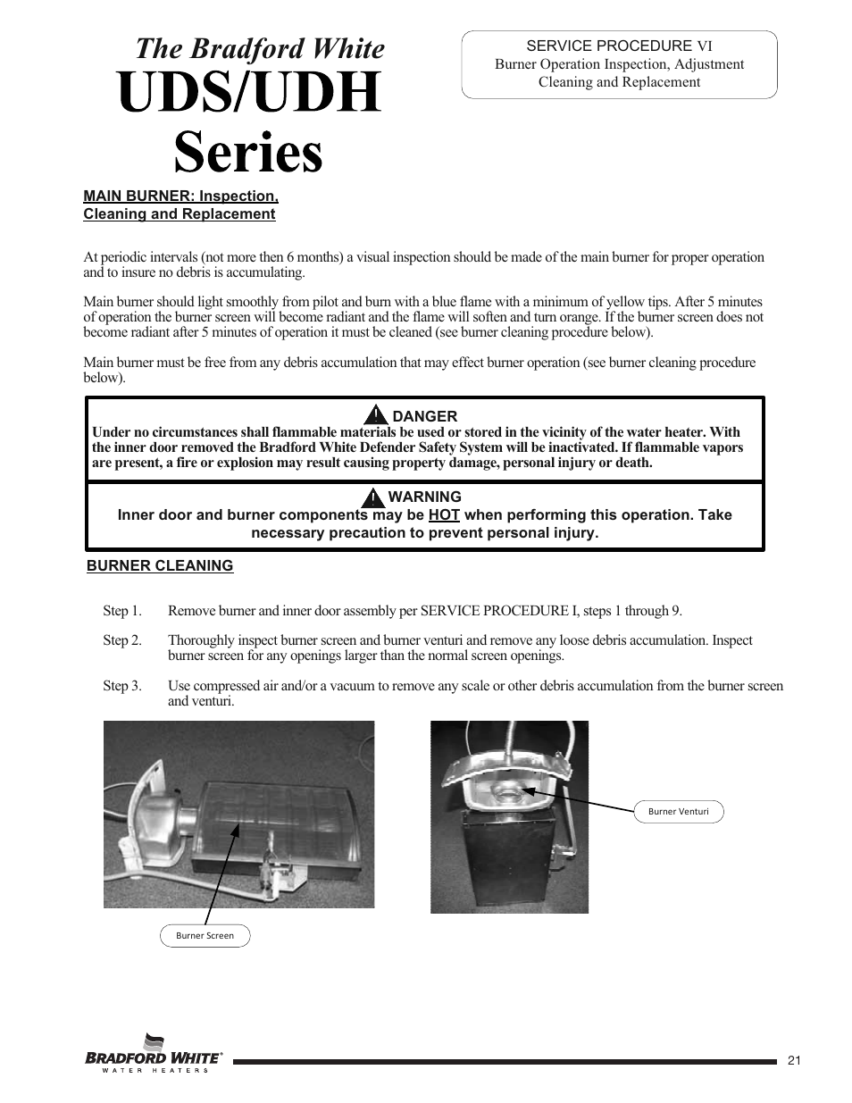 The bradford white | Bradford White UDH-75T-50FR-3N User Manual | Page 21 / 28