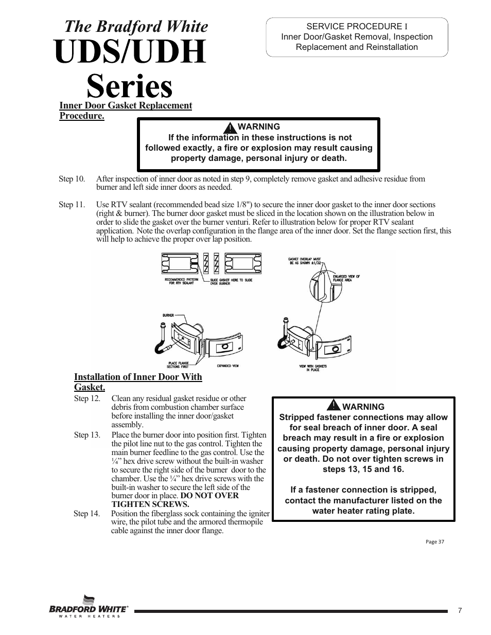 The bradford white | Bradford White UDH-75T-50FR-3N User Manual | Page 7 / 28