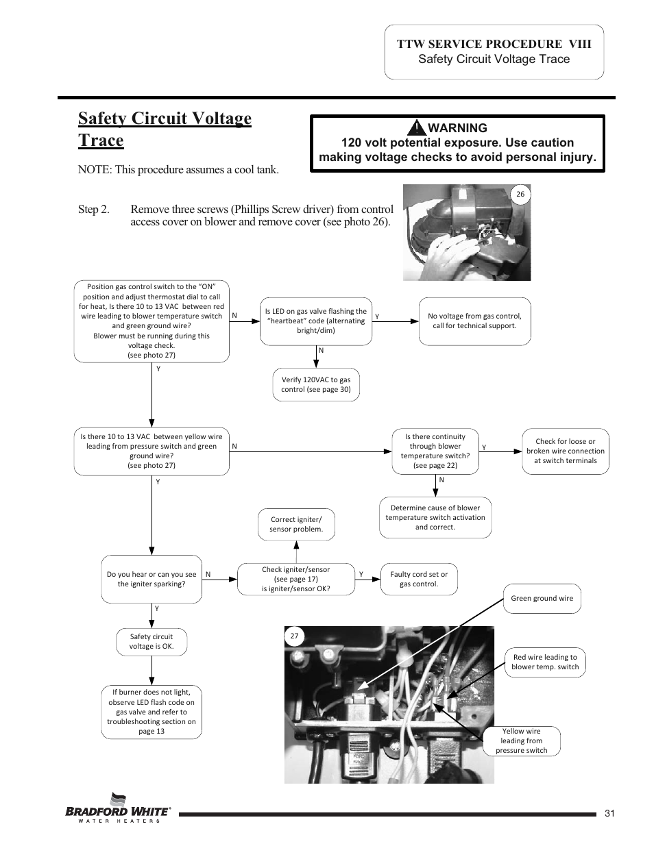 Safety circuit voltage trace | Bradford White TW4-75S-76B-3X User Manual | Page 31 / 40