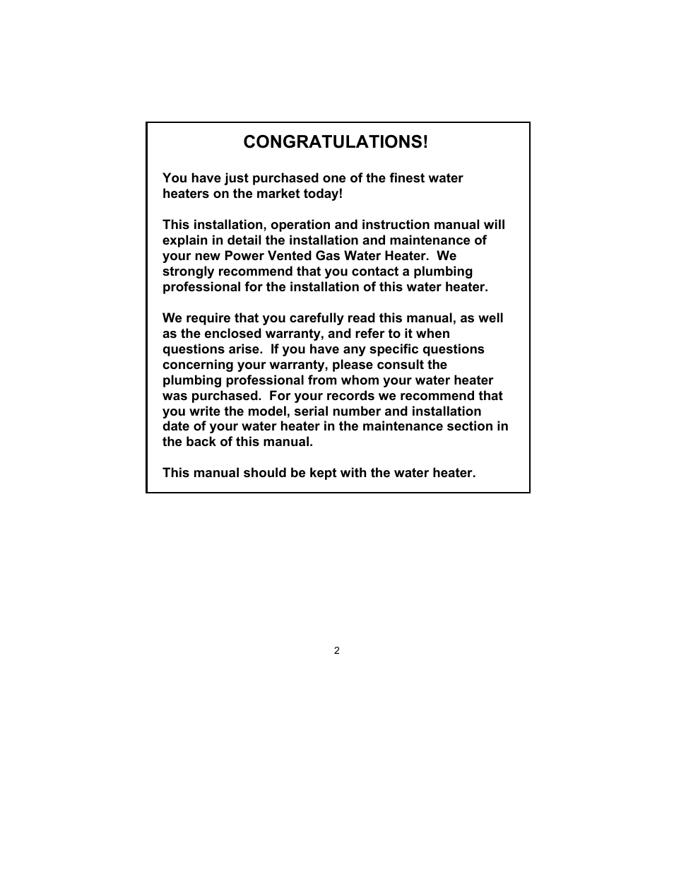 Bradford White TW4-75S-76B-3X User Manual | Page 2 / 40