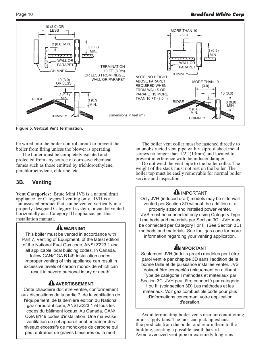 3b. venting | Bradford White BJVS225 User Manual | Page 10 / 40