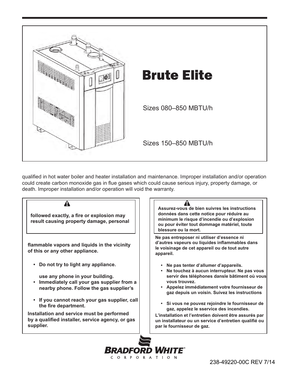 Bradford White BNTV-600 User Manual | 92 pages