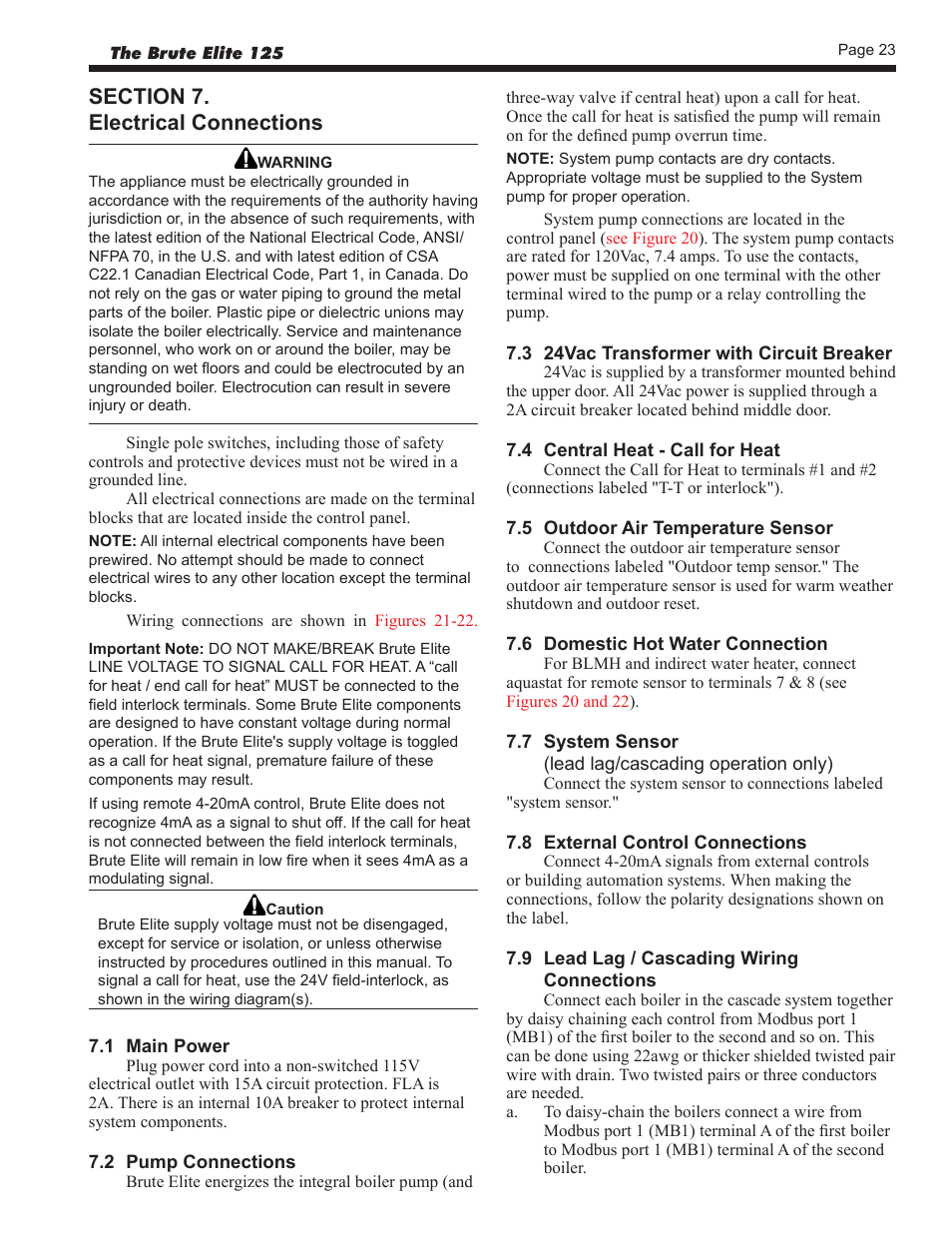 Bradford White BLMC125NA User Manual | Page 25 / 52