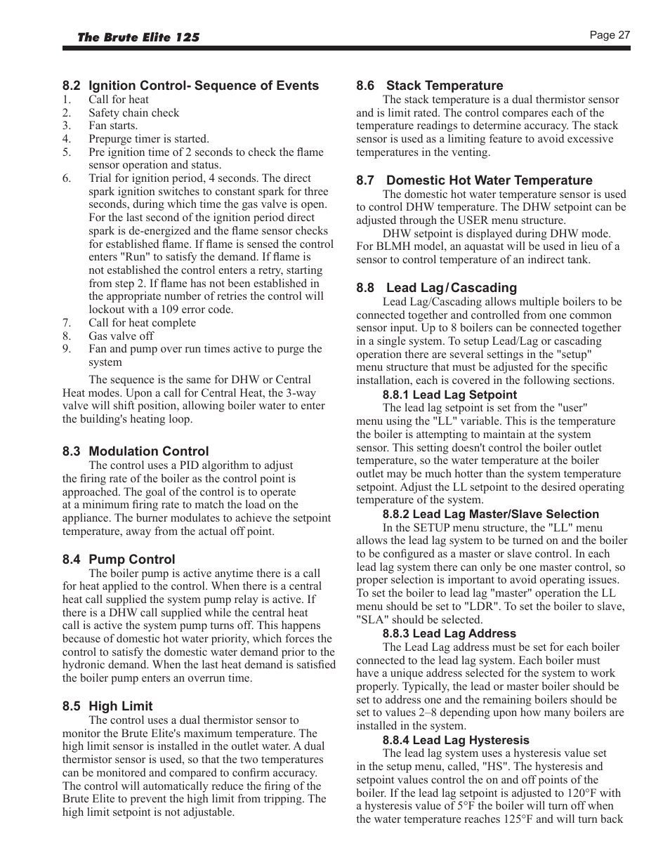 Bradford White BLMC125NA User Manual | Page 29 / 52