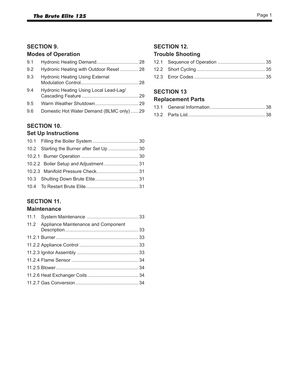 Bradford White BLMC125NA User Manual | Page 3 / 52