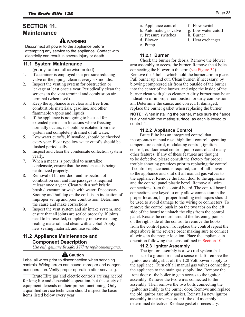 Bradford White BLMC125NA User Manual | Page 35 / 52