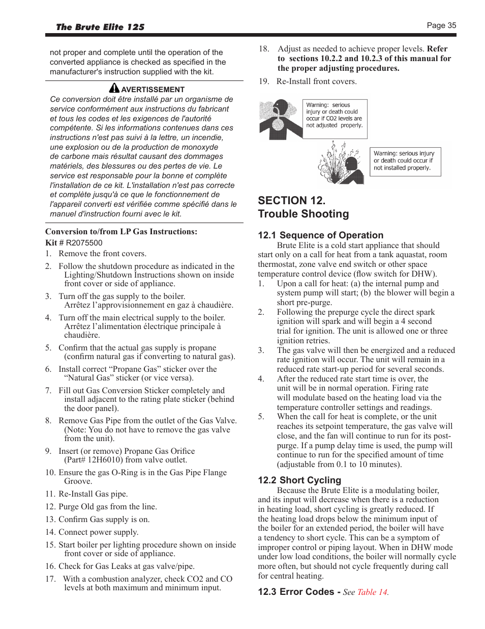 Bradford White BLMC125NA User Manual | Page 37 / 52