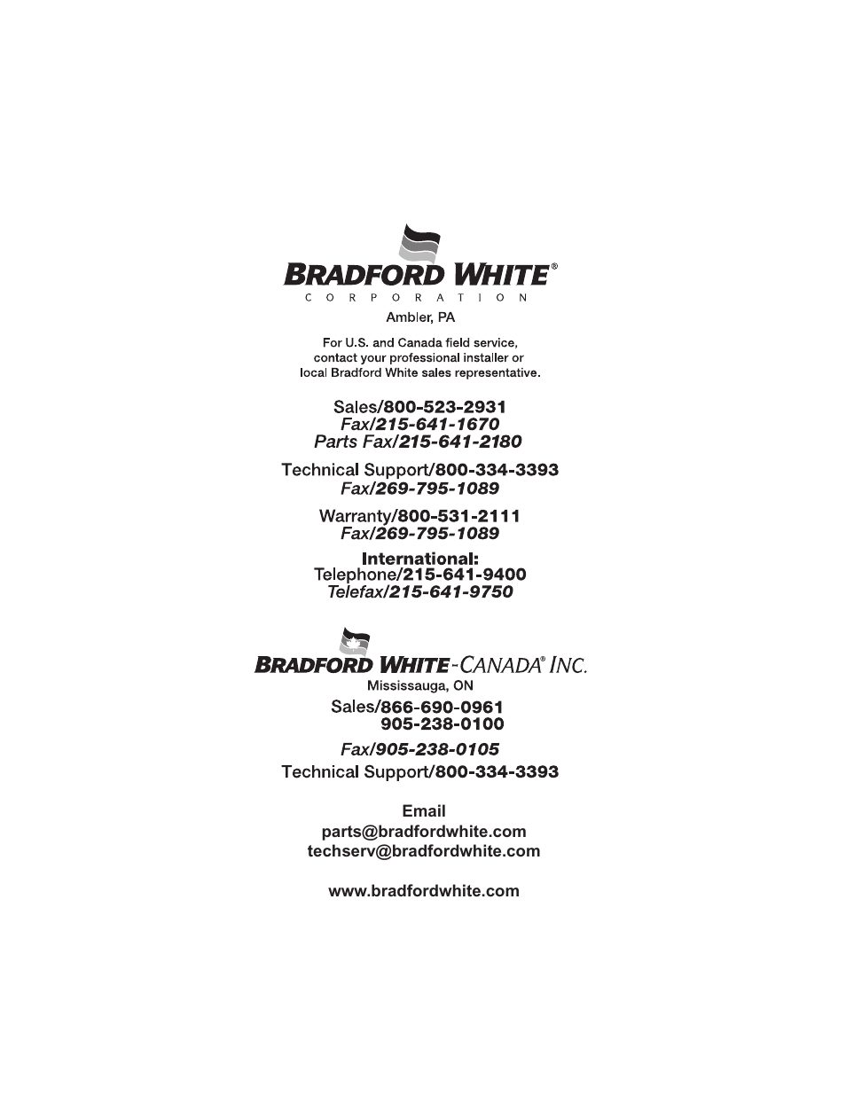 Bradford White DB-80R3DS User Manual | Page 40 / 40