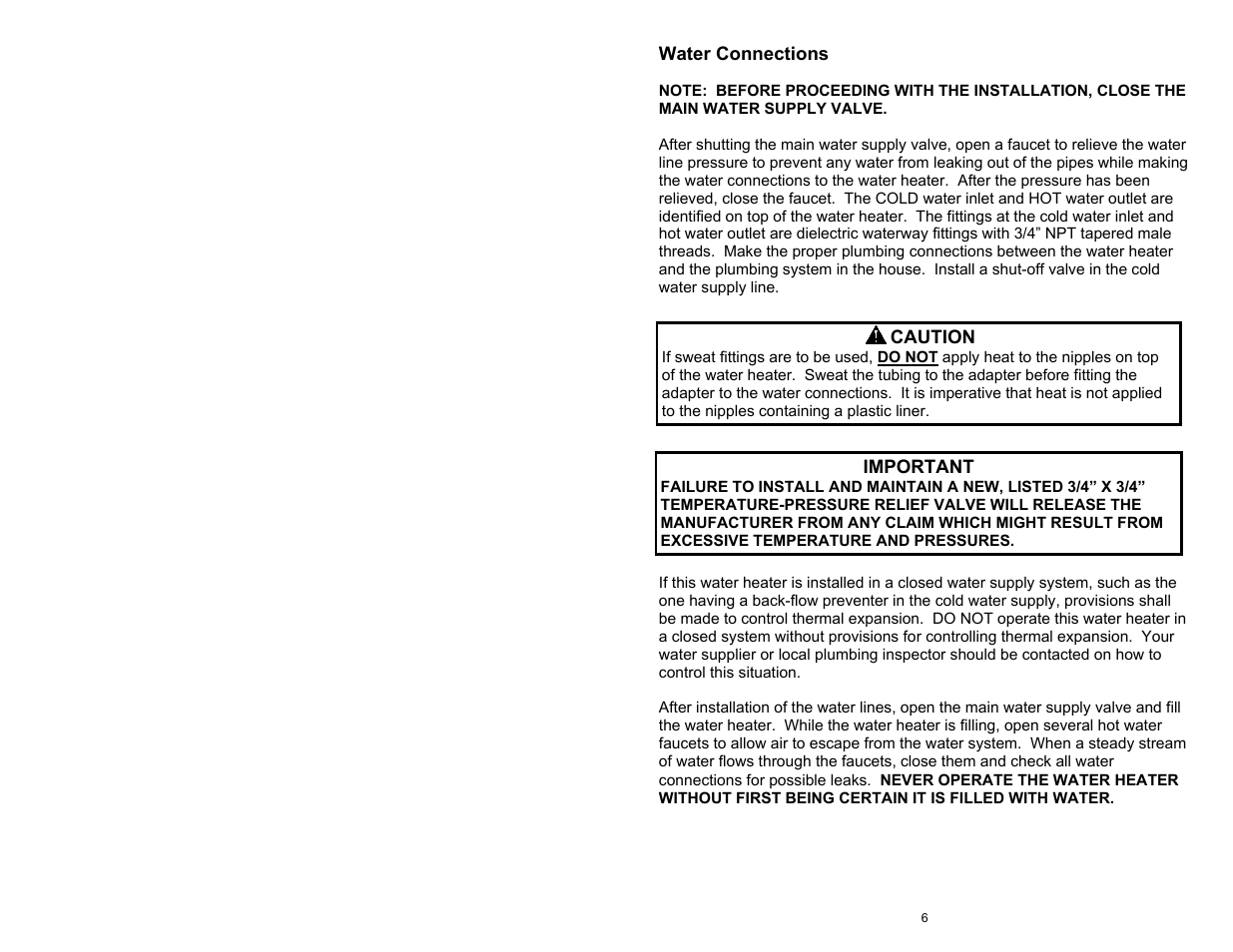 Bradford White M-2-WH30L6SS User Manual | Page 6 / 16