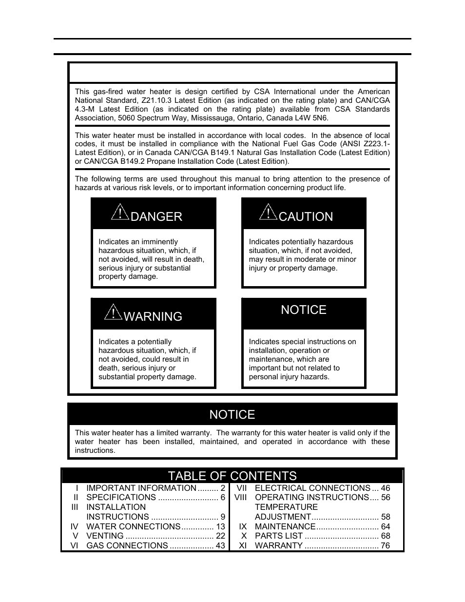 Bradford White TGHE-199I-N User Manual | Page 2 / 80