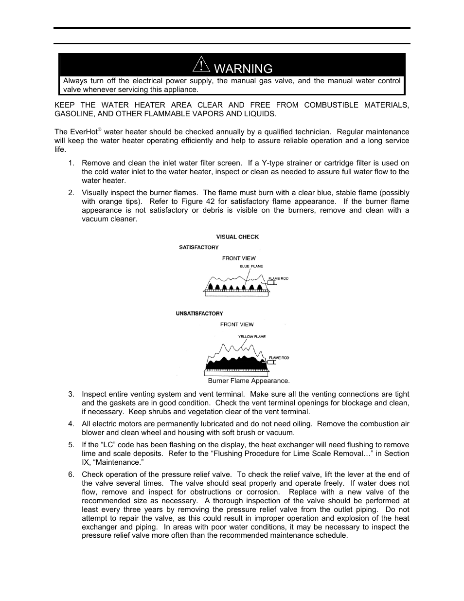 Warning | Bradford White TGHE-199I-N User Manual | Page 64 / 80