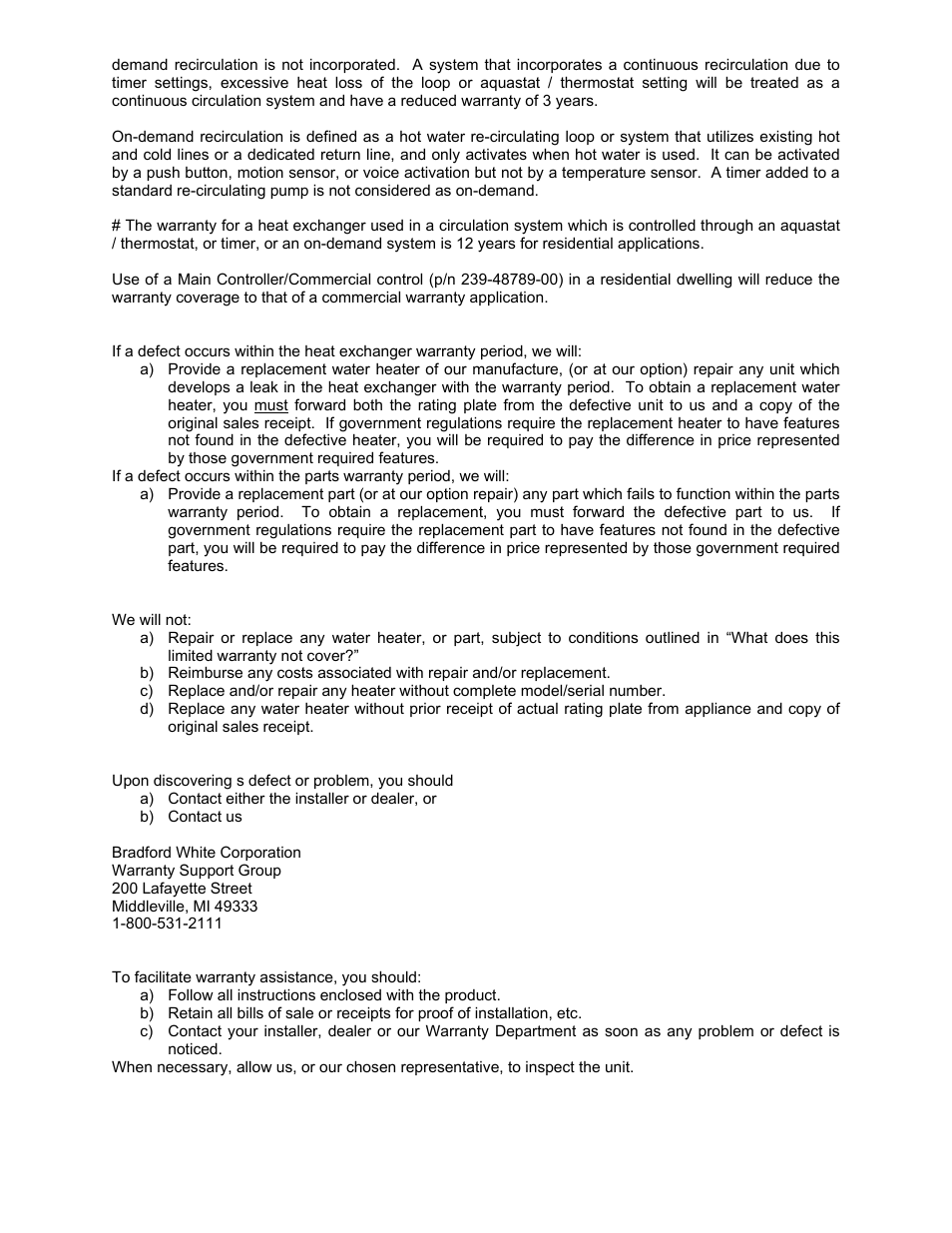 Bradford White TGHE-199I-N User Manual | Page 77 / 80