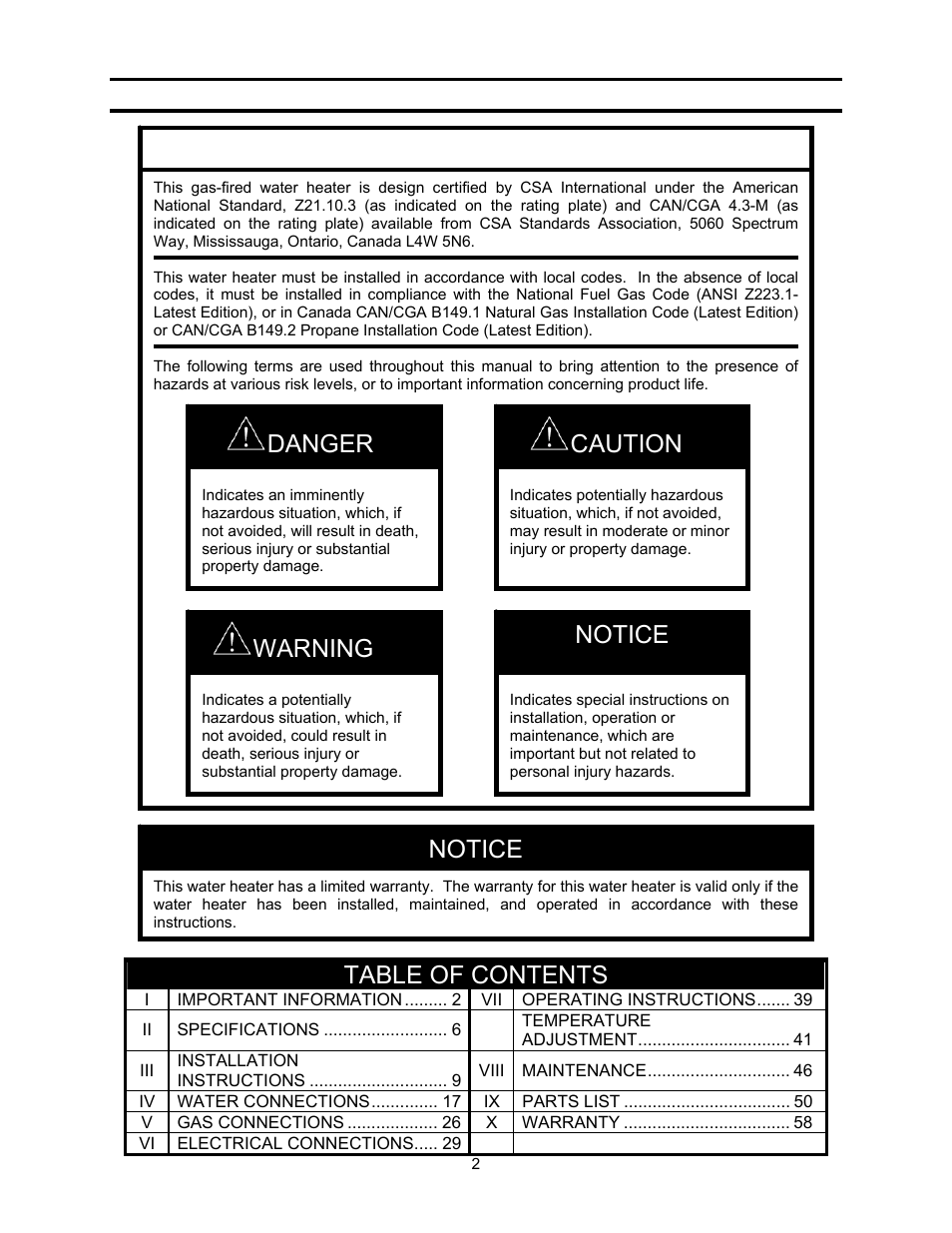 Bradford White TGHE-199E-N User Manual | Page 2 / 64