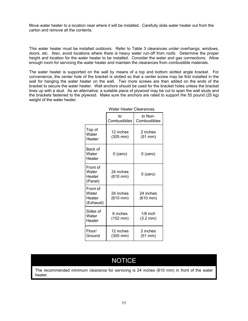 Notice | Bradford White TG-199E-N User Manual | Page 11 / 72