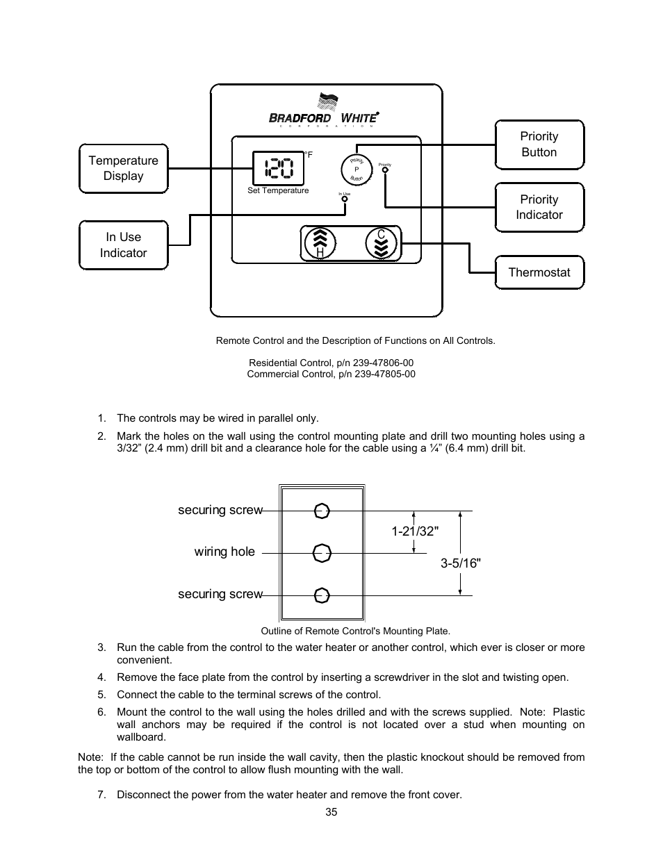 Bradford White TG-199E-N User Manual | Page 35 / 72