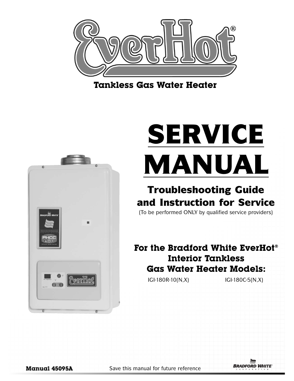 Bradford White IGI-180R-10N User Manual | 64 pages
