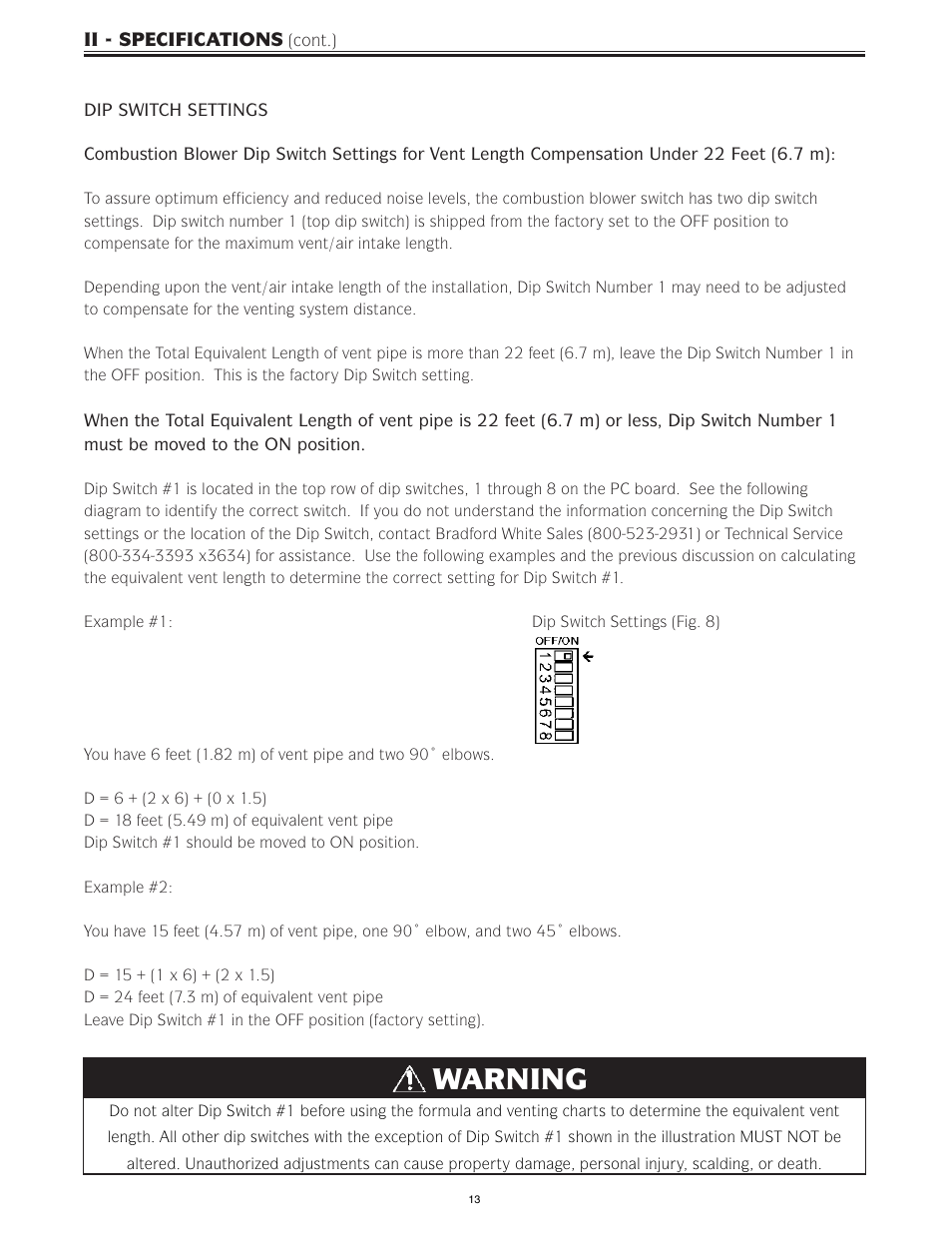 Warning | Bradford White IGI-180R-10N User Manual | Page 13 / 64