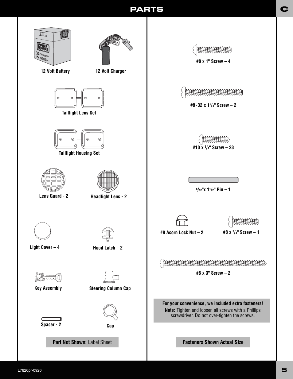 Barbie L7820 User Manual | Page 5 / 28
