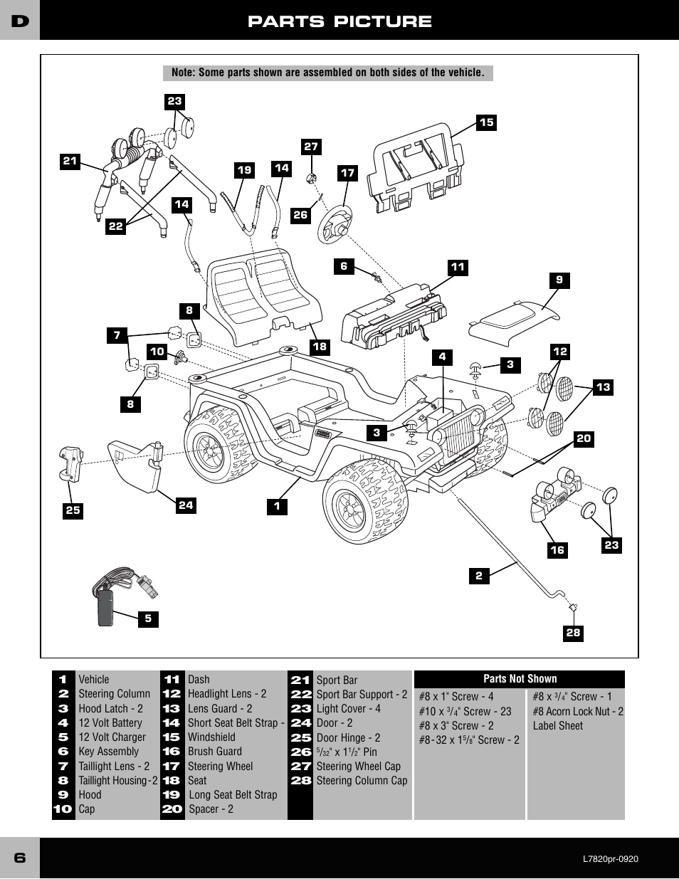 Barbie L7820 User Manual | Page 6 / 28