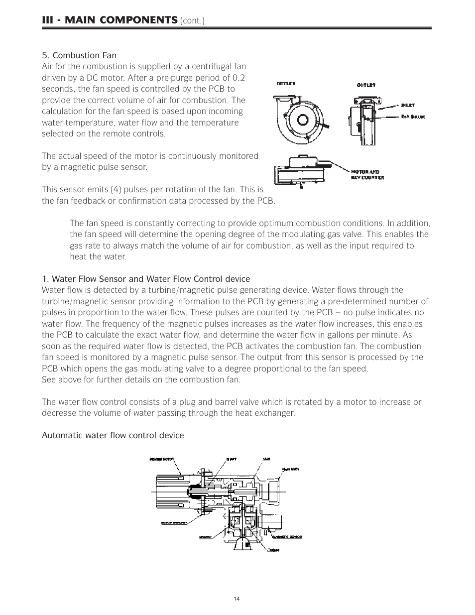 Iii - main components | Bradford White IGE-199R-10N User Manual | Page 14 / 60