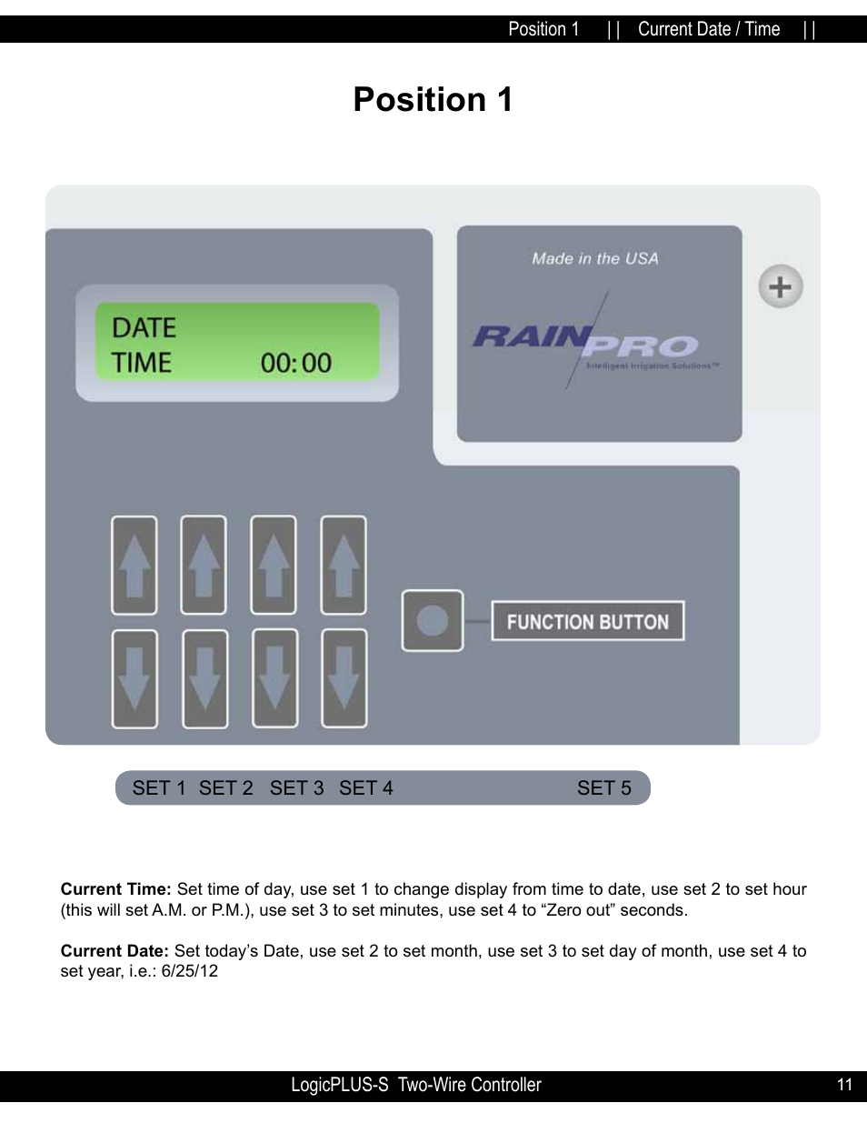 Position 1 | Hit Products LogicPLUS S 42/128 User Manual | Page 11 / 45