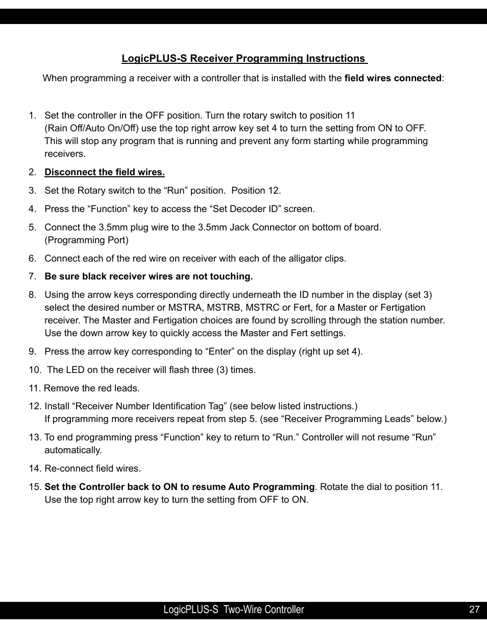 Position 12 | Hit Products LogicPLUS S 42/128 User Manual | Page 27 / 45