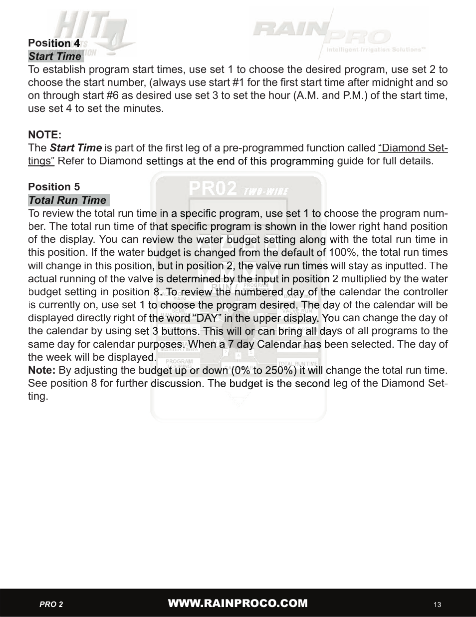 Hit Products Pro-Two User Manual | Page 15 / 28