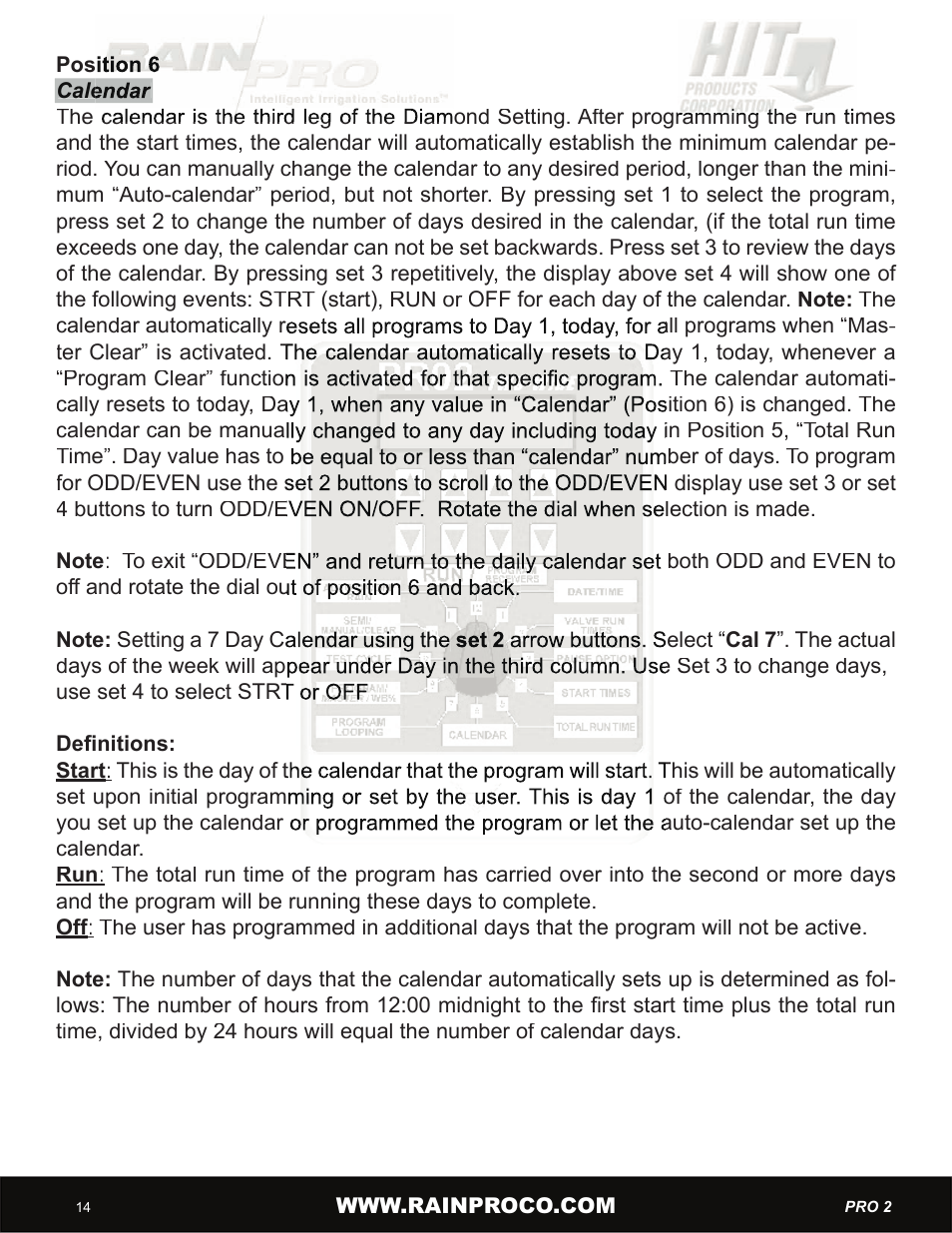 Hit Products Pro-Two User Manual | Page 16 / 28