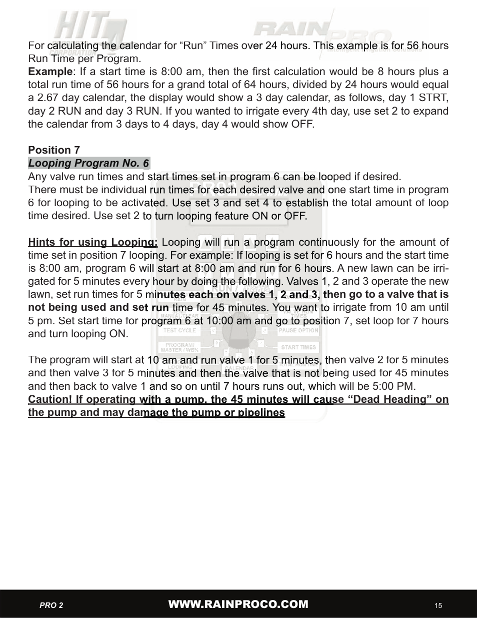 Hit Products Pro-Two User Manual | Page 17 / 28
