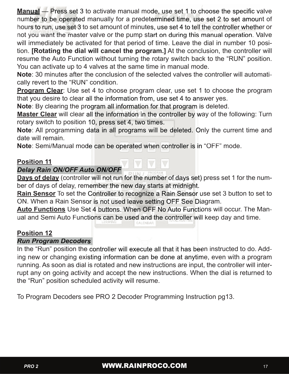 Hit Products Pro-Two User Manual | Page 19 / 28