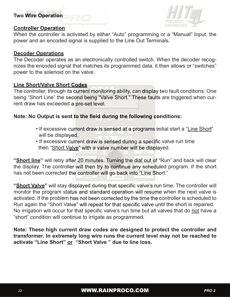 Hit Products Pro-Two User Manual | Page 24 / 28