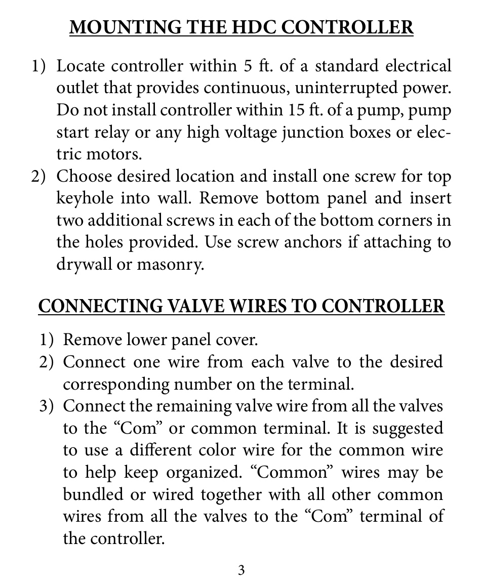 Hit Products HDC Controller User Manual | Page 3 / 24